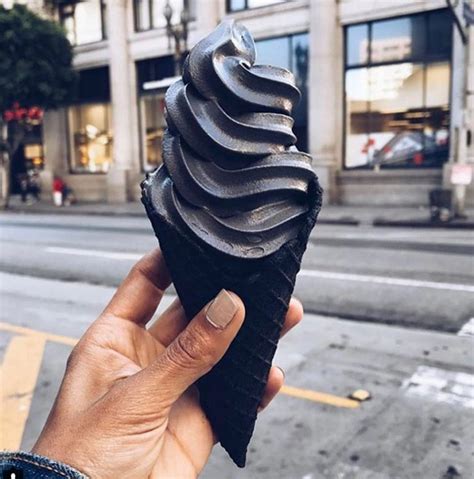 All Black Ice Cream Cones For When You Re Feeling Hot And Gothic Foodiggity
