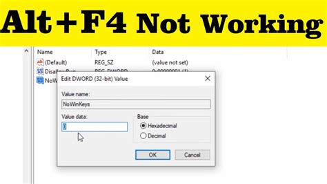 How To Solve Altf4 Not Working On Windows 1087 Youtube