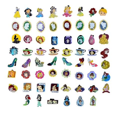 Princess Themed Disney Park Trading Pins Set Randomly Assorted Brand New Ebay