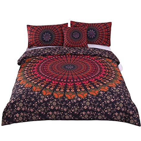 Shop wayfair for the best hippie comforter. 4 Pcs Mandala Hippie Concealed Bedspread Bohemian Bedding ...