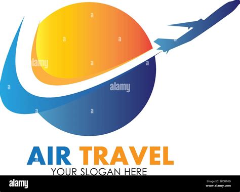 Air Travel Logo Vector Icon Design Template Vector Stock Vector Image