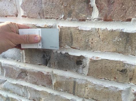 Coventry Gray From Benjamin Moore With This Brick With Light Gray