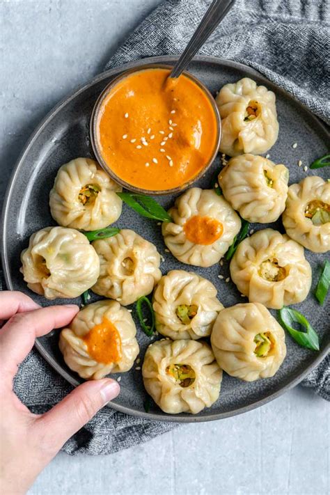 Tibetan Vegetable Momos With Spicy Sesame Tomato Chutney • The Curious Chickpea