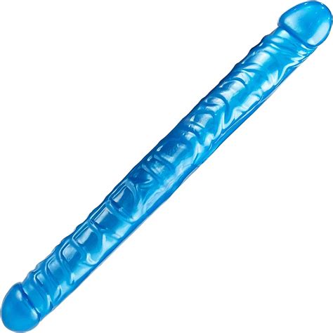 realistic double blue dildo sex toy for adults 13 5 double sided dildos for