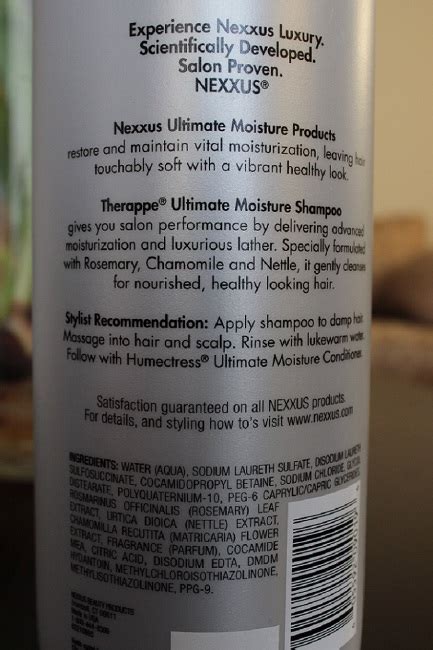 Nexxus Therappe Ultimate Moisture Shampoo Review