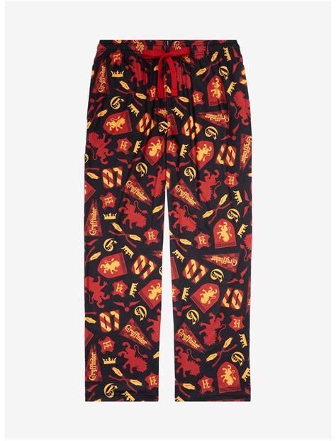 Harry Potter Gryffindor Quidditch Allover Print Sleep Pants Boxlunch