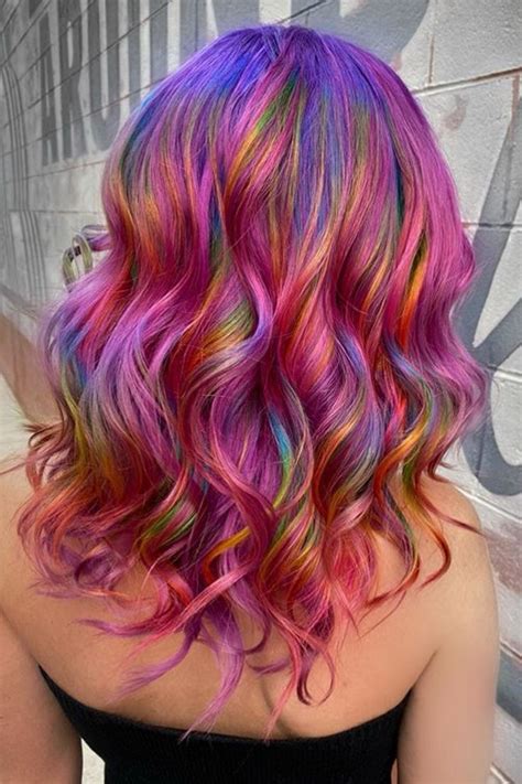 56 photos of rainbow hair ideas to consider for 2023 rainbow hair color fun summer hair color