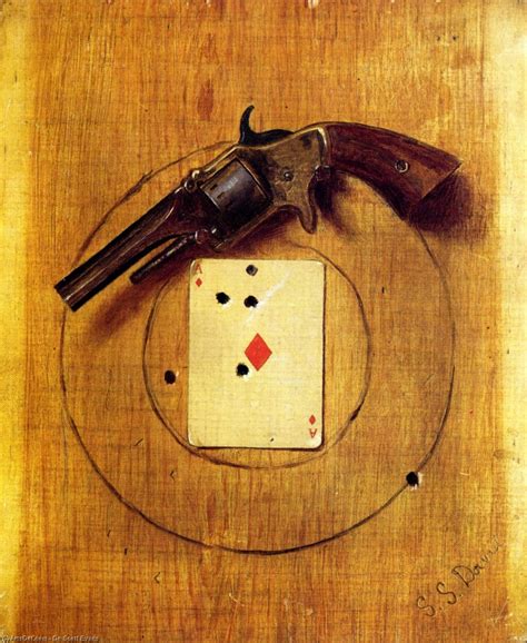 Artwork Replica Pistol And Ace By De Scott Evans 1847 1898 United
