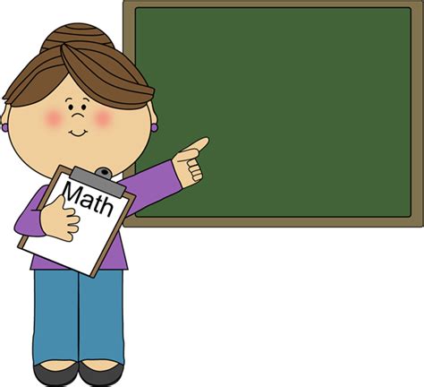 Woman Math Teacher Clip Art Woman Math Teacher Vector Image