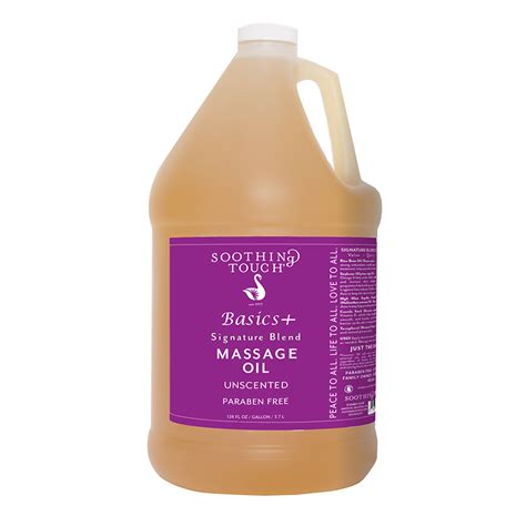 Soothing Touch Basics Plus Signature Blend Massage Oil 1 Gallon