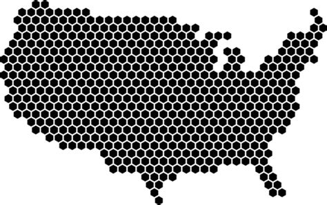 United States Map Shape Bitmap Color State Png Transparent Image And