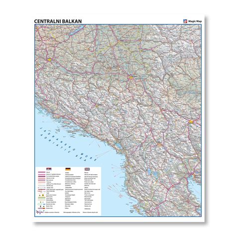 Auto Karta Mapa Srbije Crne Gore Hrvatske Bosne Makedonije Images And