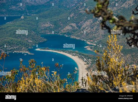Worlds Best Sandy Beach Blue Lagoon Of Oludeniz Turkey Stock Photo Alamy