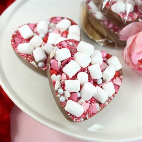 Valentine Sharing Hot Chocolate Hearts Maple Mollys