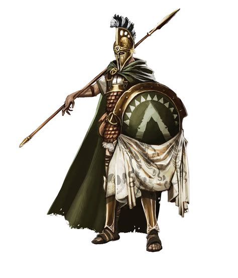 An Illustration Of A Roman Soldier With Spear And Shield