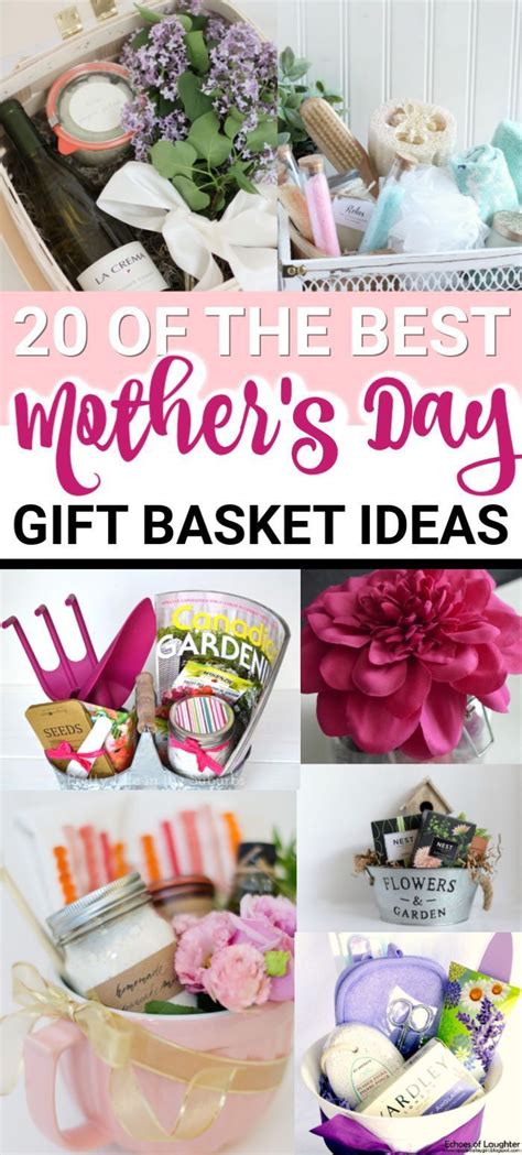 Here are 20 first mother's day gift ideas that celebrate her as a mom—and also as a woman who could probably use a little pampering. AWESOME MOTHERS DAY GIFT BASKET IDEAS | Mother's day gift ...