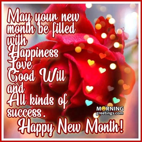 50 Happy New Month Wishes Messages Images Morning Greetings