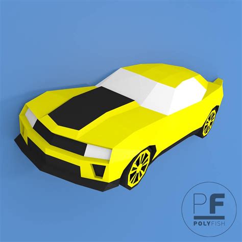 Diy car decor & organization! Chevrolet Camaro DIY paper car Home decor Wall decor 3d | Etsy in 2021 | Diy paper, Paper car ...
