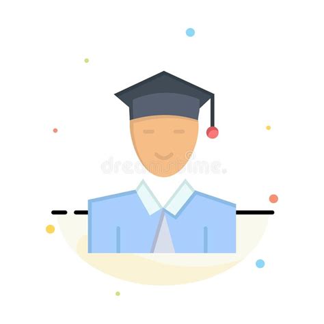 Student Education Graduate Learning Abstract Flat Color Icon