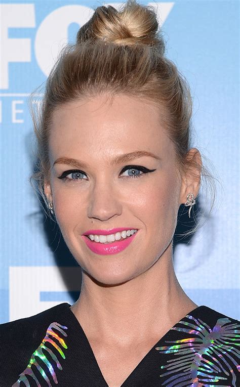 January Jones From Celeb Lipsticks What Stars Are Wearing On Their