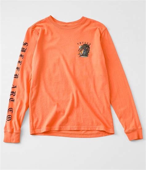 Boys Sullen Last Out T Shirt Boys T Shirts In Coral Buckle