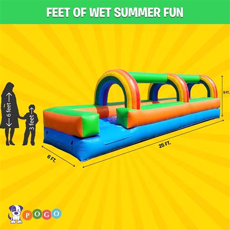 Pogo Bounce House Rainbow Inflatable Water Slide Nepal Ubuy