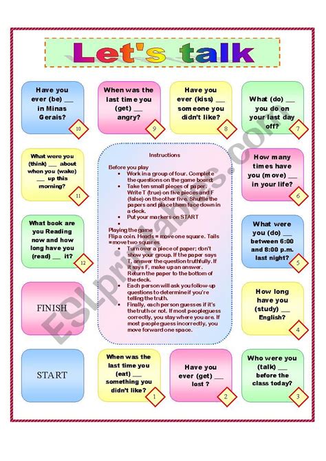 Review Of Past Tenses Speaking Activity Esl Worksheet By Cristiane Prates