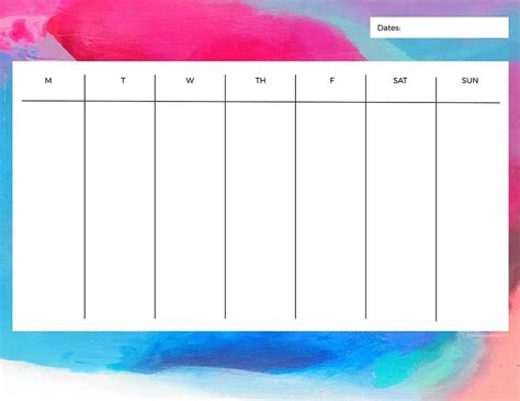 Free Printable Weekly Calendars — Get Your Week Organized