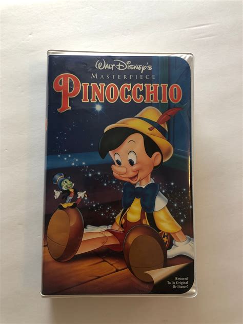 Walt Disneys Pinocchio Vhs 1993 Masterpiece Edition Vintage Clamshell