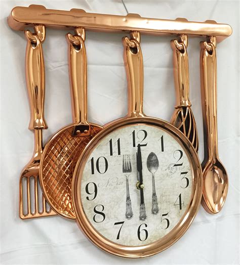 Creative Motion Industries Kitchen Clock In Copper Color Home Home