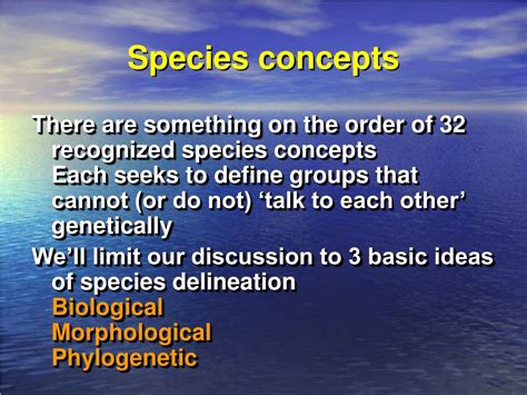 Ppt Chapter 15 Species Concepts And Origins Powerpoint Presentation