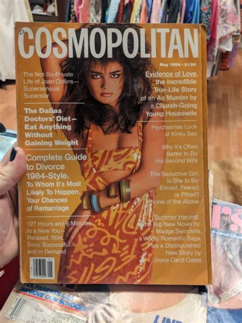 Vintage Cosmopolitan May 1984 Magazine Paulina Porizkova Joan Collins