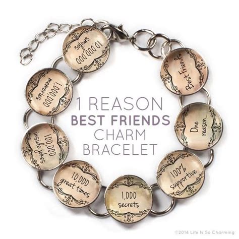 One Reason Best Friends Friendship Bracelet Stainless Steel Charm