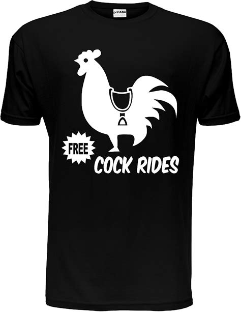 Cock Rides Funny Stag Do Stag Night Wedding Mens T Shirt Size S Xxl