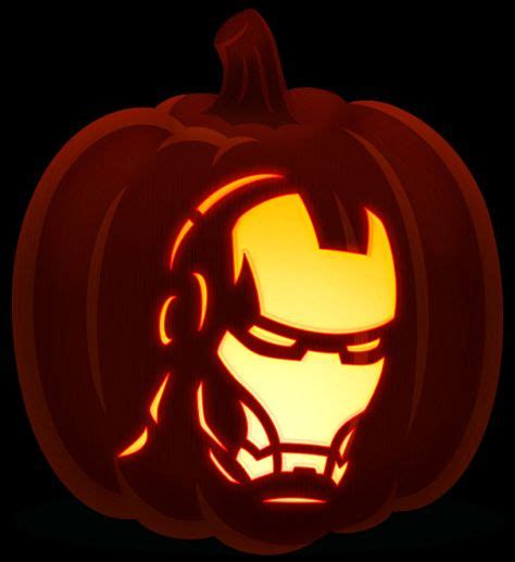 Iron Man Pumpkin Carving Avengers Pumpkin Carving Halloween Pumpkin