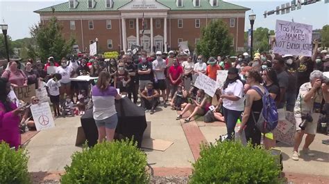 Hundreds Gather To Protest In Forsyth County