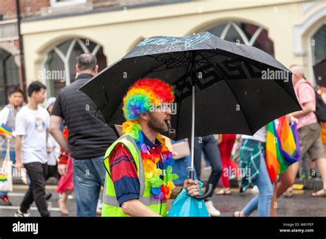 belfast northern ireland uk august 3 2019 thousands line the streets to watch the annual