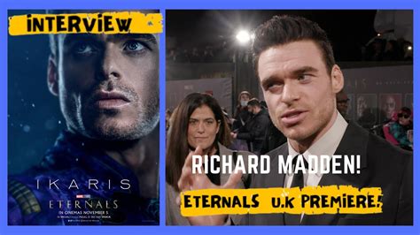 Richard Madden Interview Eternals Uk Premiere Youtube