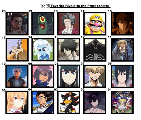 Top 20 Favorite Rivals To The Protagonists By Flameknight219 On Deviantart
