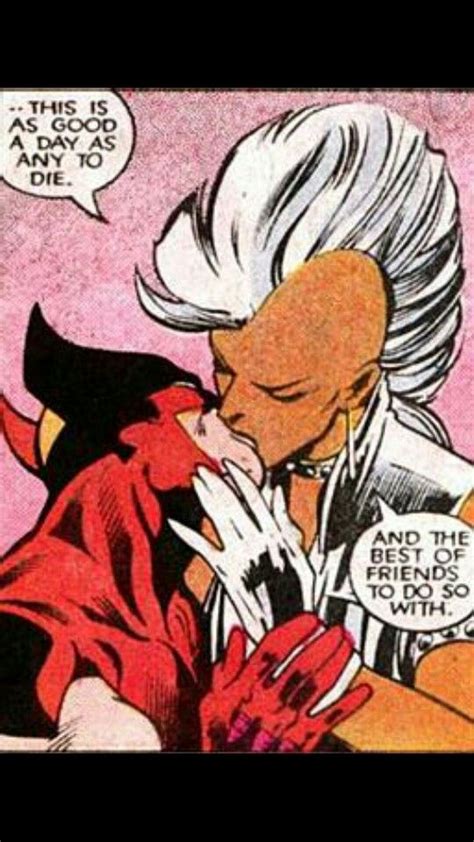 Storm And Wolverine Kissing Wolverine And Storm Storm And Wolverine Best Comic Books