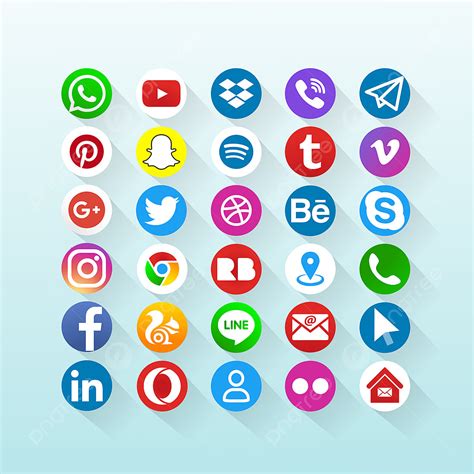 Iconos De Redes Sociales Imágenes Iconos De Redes Sociales 2018