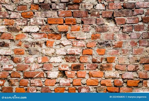 An Old Red Brick Wall Texture Background Stock Image Image Of Texture