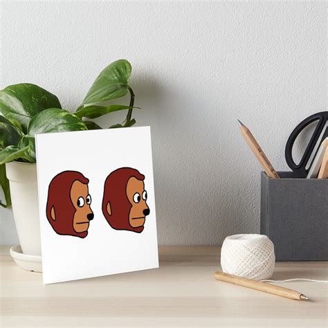 Awkward Look Monkey Puppet Meme Art Board Print For Sale By Beerbro