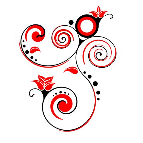 I drew the whole thing, trying to make everything identical, and then i came up witht he idea of mixing black and red together, and vwala, this time colours didn't ruin my design! Flowers Vector PNG | الفؤاد للدعاية والإعلان