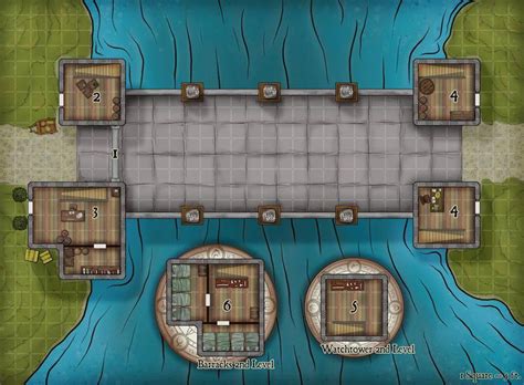 Fortified Bridge Illustration For Share Unearthedarcana Dungeons And