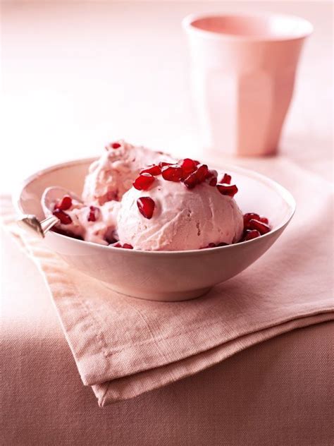 No Churn Pomegranate Ice Cream Recipe Recipes Ice Cream Recipes