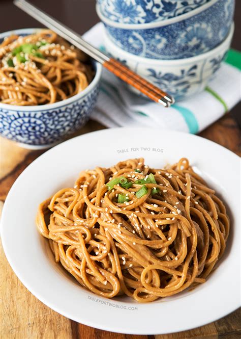 Cold Spicy Peanut Sesame Noodles Table For Two By Julie Wampler