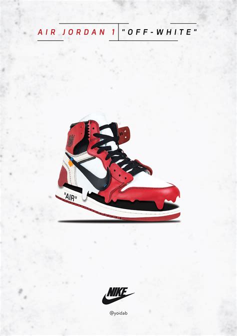 Nike Air Jordan Poster Design Air Jordans Shoe Poster Jordan 1 Off