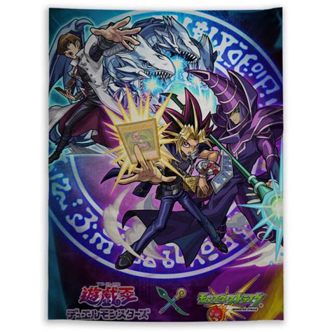 Yu Gi Oh Duel Monsters Mutou Yuugi Tapestry Art Wall Hanging Cover