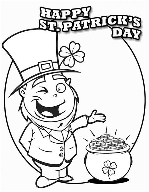 Grab these free printable st. St Patrick's Day Coloring Pages